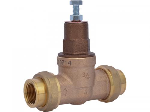 Cash Acme 1/2 Inch EB45 Pressure Regulating Valve (PRV) - 45 PSI, Adjustable 10-70 PSI, Lead-Free Bronze